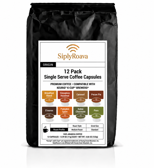 12 Pack Single Serve Coffee Capsules
