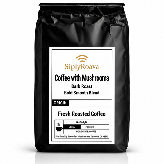 Coffee with Mushrooms Dark Roast Bold Smooth Blend