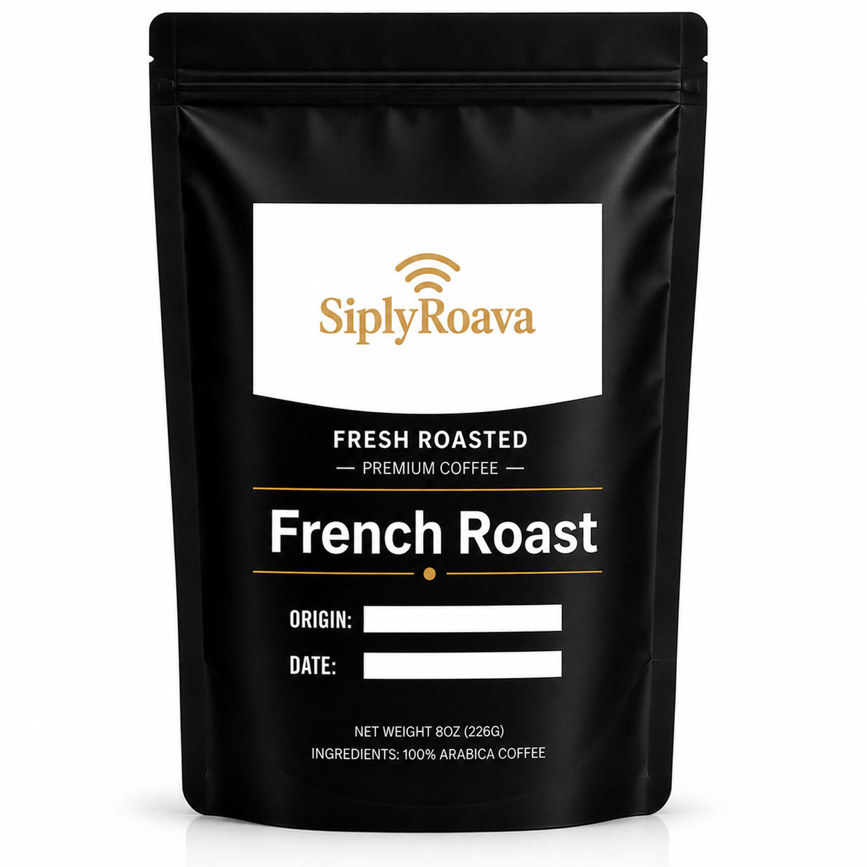 French Roast Coffee Dark Bold Intense Single Origin