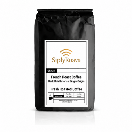 French Roast Coffee Dark Bold Intense Single Origin